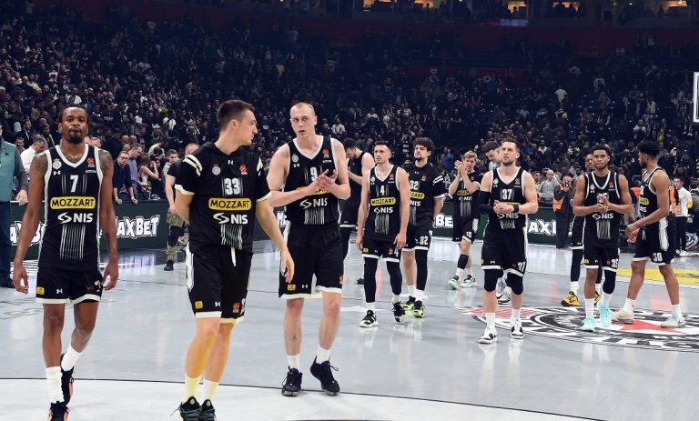 Poznate sudije Partizan – Olimpijakos! KK Partizan Beograd, 21.03.2024. foto: Nebojsa Parausic / MN Press Kosarka, Euroleague, Partizan, Real Madrid, Tuga